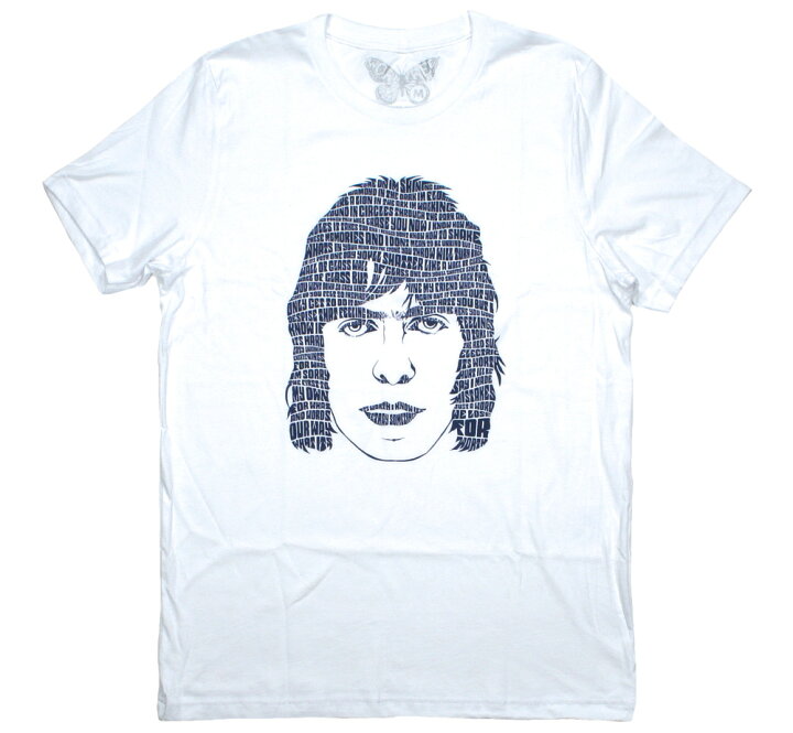 楽天市場】[Worn Free] Liam Gallagher / Lyric Head Tee 1 (White 