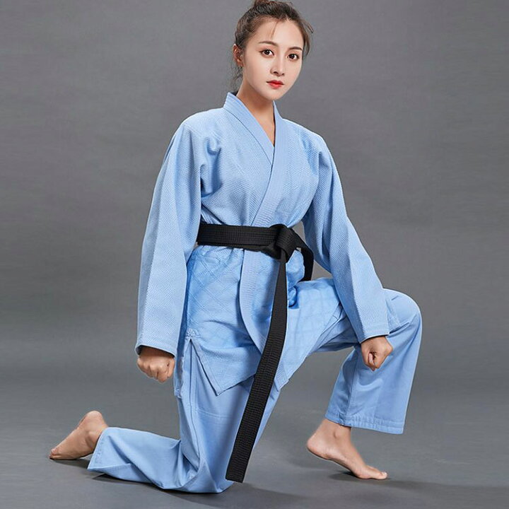 楽天市場】 男子 2号 青 女子 3号 中学生 全4色！柔道着 高校生 細身  