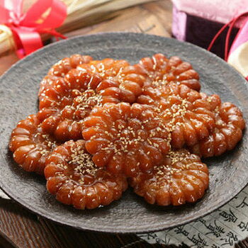 楽天市場 送料無料 薬菓 ヤッカ 10個 綴り 270g 5個 韓国 伝統 菓子 もち薬菓 韓国 お菓子 食品 揚げもち 大きいサイズのlylon Japan