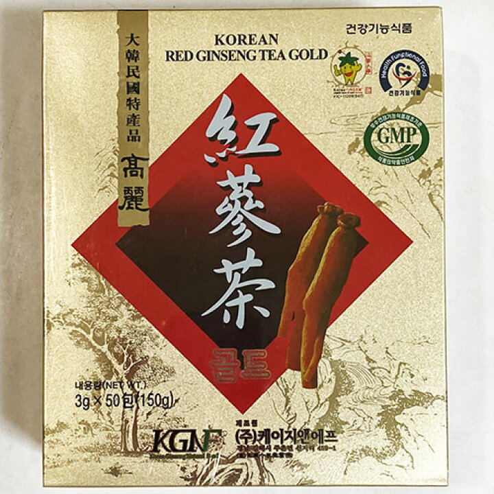 楽天市場】紙箱 KGNF 高麗 紅参茶 50包 1箱 紅参 お茶 粉末 お茶 韓国 