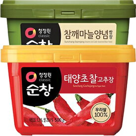 スンチャン 調味料3個セット（サムジャン 500g x 1個 + コチュジャン 500g x 2個） 韓国 食品 料理 食材 味噌 調味料 ソース