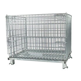 サンキン メッシュパレット コイルタイプ 呼称寸法 1000W×800L×850H（脚高さ含む） 耐荷重 1000kg SCS-3 / 150φキャスター付き SCS-3S 網パレ メッシュボックス サンキンパレット 【送料無料】