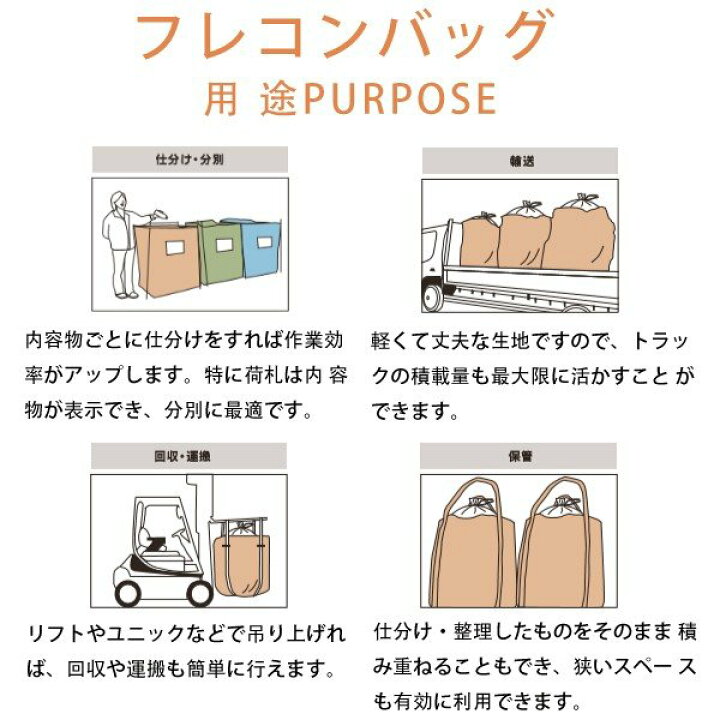 楽天市場】フレコンバッグ フレコン 容量300L 耐荷重1トン コンテナ 