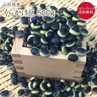 【ゆうパケット 送料無料】くらかけ豆 【500g】山形県産 令和7年産鞍掛豆 萩原農園の豆 海苔豆 浸し豆※…