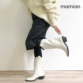 【60%OFF：ラストワンアイテム】美脚ショートブーツ　足が痛くない（なりにくい）4.5cmヒール　アイボリー　ブラウン　ブラック　黒　black　日本製　SML　ポインテッドトゥワイドシャフトウエスタンブーツ（m45001）