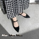 【15%OFF】美脚フラットシューズ　足が痛くない（なりにくい）1.0cmヒール　日本製　シルバー　ブラックE　ブラック　黒　blackレディース 通勤　不オフィス　ポインテッドトゥメリージェーンストラップフラットシューズ（4802）＜2025SS＞