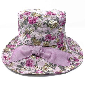 Barairo no Boushi（バラ色の帽子）花柄ウォッシャブルクロシェ（ピンク）