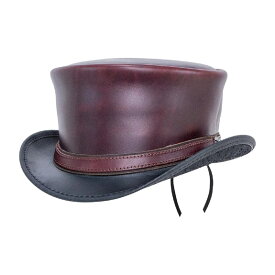 Head'n Home Hats（American Hat Makers）/ Hampton（Napa vino）レザー トップハット