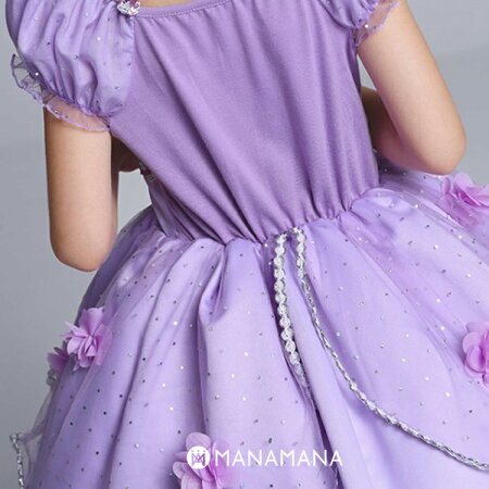 ディズニープリンセスラプンツェルキッズドレス子どもコスプレなりきり衣装子供仮装コスチュームお姫様眠れる森の美女ディズニーランドディズニーリゾート発表会女児女の子パーティーイベント誕生会誕生日プレゼント100cm110cm120cm130cm