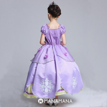 ディズニープリンセスソフィアキッズドレス子どもコスプレなりきり衣装子供仮装コスチュームお姫様ディズニーランドディズニーリゾート発表会女児女の子パーティーイベント誕生会誕生日プレゼント100cm110cm120cm130cm