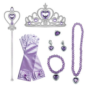 プリンセス アクセサリー ピンク ブルー パープル イエロー ブルー セット ティアラ スティック グローブ 王冠 キッズ 女の子 子供 クリスマス プレゼント コスプレ プチ なりきり 仮装 コスチューム お姫様 子ども 小学生 誕生日 プレゼント 文化祭 100 110 120 130 140 cm