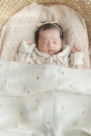 ≪お取り寄せ≫オリジナル ブランケット リボン ハート 毛布 赤ちゃん 新生児 ベビー 子ども 子供 キッズ お昼寝 布団 防寒 お出かけ 持ち運び 可愛い かわいい お洒落 おしゃれ 韓国 大判 春 夏 秋 冬 出産祝い 贈り物 プレゼント ギフト