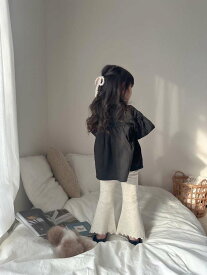 《ご予約》キッズつぶつぶフレアパンツ ベビー ズボン 長ズボン フリル パンツ かわいい 可愛い 女の子 女児 姉妹 おそろい ペアルック 子供 こども 赤ちゃん 乳児 服 子供服 夏 春 おでかけ シンプル おしゃれ お洒落 大きさ サイズ 人気 ギフト プレゼント 贈り物 お祝い