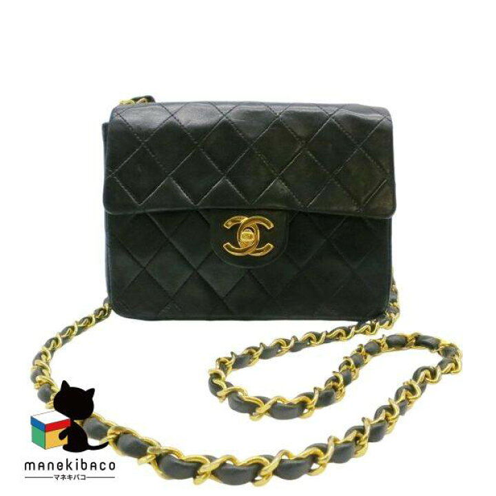 楽天市場】シャネル CHANEL ブラック ミニマトラッセ チェーン  