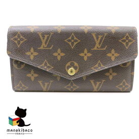 ルイヴィトン LOUIS VUITTON モノグラム M62235 ポルトフォイユサラ ローズ バレリーヌ モノグラム 2つ折り財布 長財布 ブラウン ピンク ゴールド金具 キャンバス 可愛い 人気 レディース ランクAB 財布 【中古】