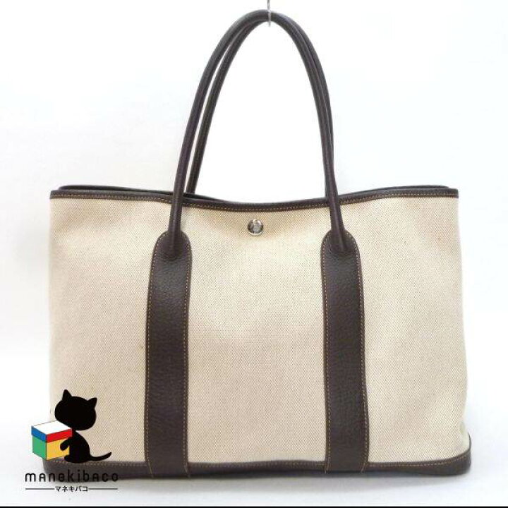 楽天市場】エルメス HERMES ブラウン ガーデンパーティPM トワル  
