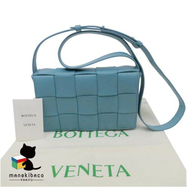楽天市場】ボッテガヴェネタ BOTTEGA VENETA ブルー スモールカセット 
