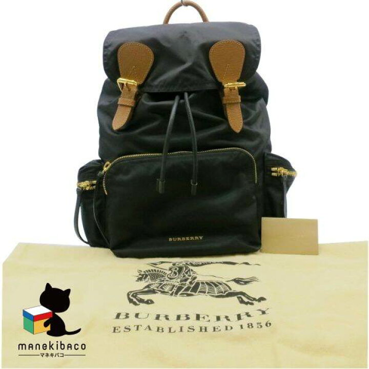 楽天市場】バーバリー BURBERRY ブラック チェーンバックパック 黒 