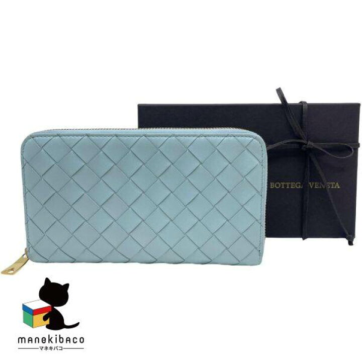 楽天市場】ボッテガヴェネタ BOTTEGA VENETA ライトブルー ジッピー  