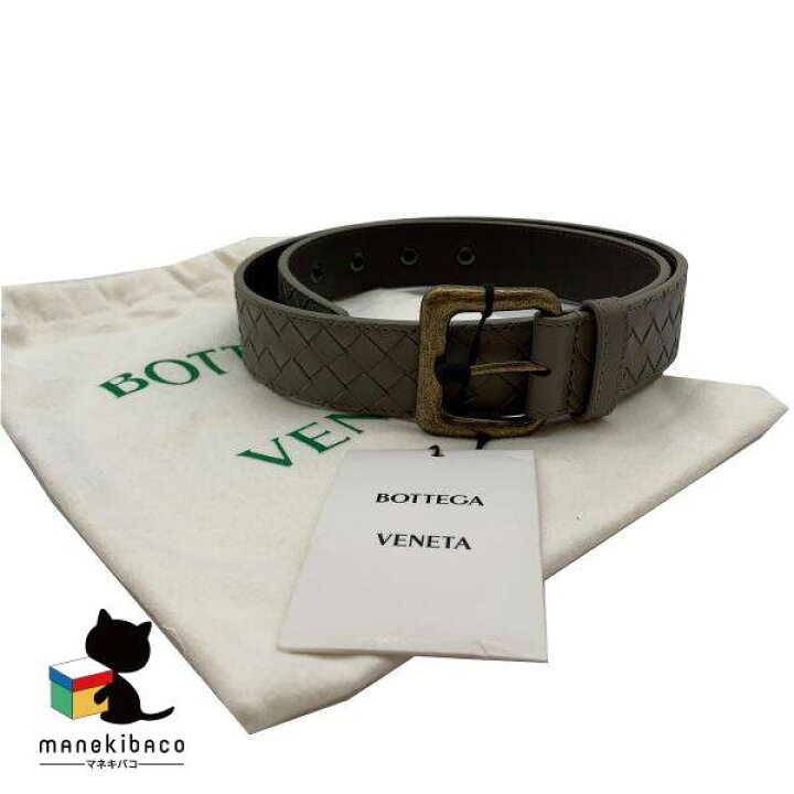楽天市場】ボッテガヴェネタ BOTTEGA VENETA グレー 美品 ベルト 90CM 