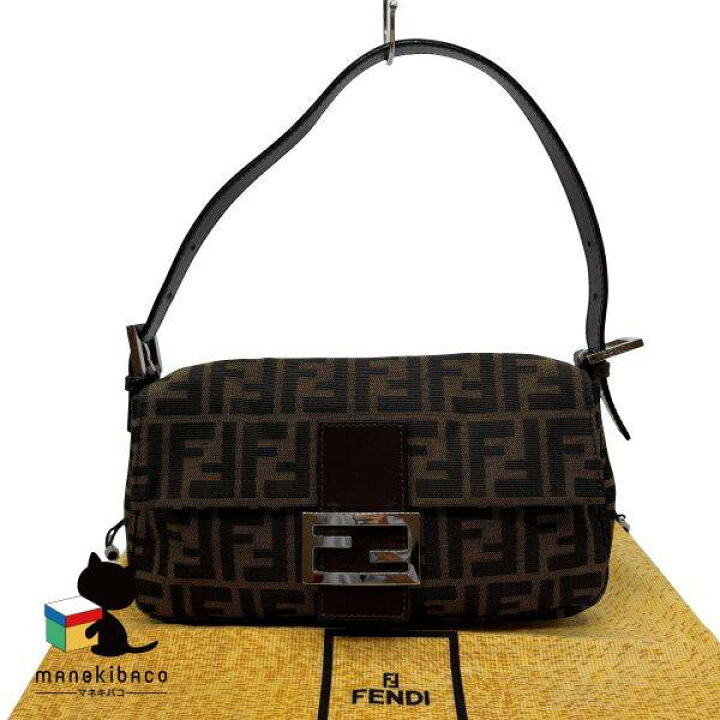楽天市場】フェンディ FENDI ブラウン ズッカ マンマバケット 茶 