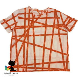 エルメス HERMES オレンジ リボン Tシャツ 白 ホワイト オレンジ アパレル 服 ランクA アパレル 【中古】