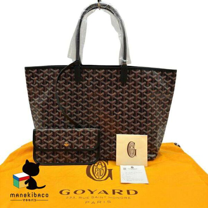 楽天市場】ゴヤール GOYARD ブラック 美品 サンルイPM 黒 トートバッグ 