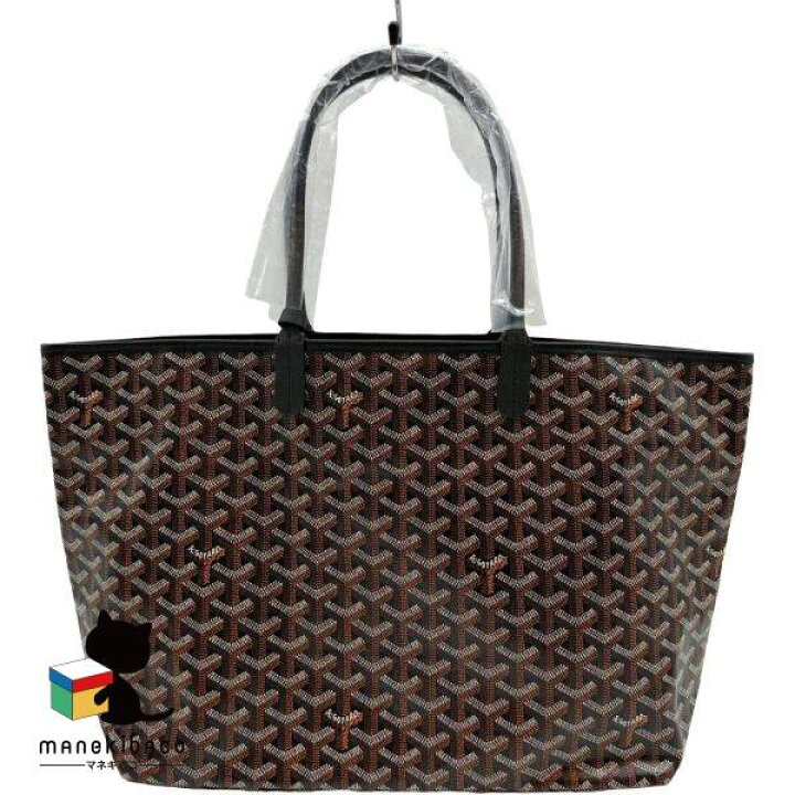 楽天市場】ゴヤール GOYARD ブラック 美品 サンルイPM 黒 トートバッグ 