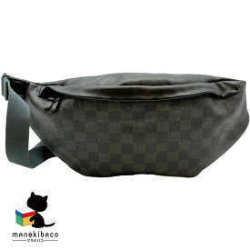 ルイヴィトン LOUIS VUITTON N40187 ディスカバリー バムバッグ ダミエグラフィット 黒 カーキ ブランド 斜め掛け ボディバッグ コンパクト おしゃれ 高級感 旅行 普段持ち ランクA バッグ 【中古】