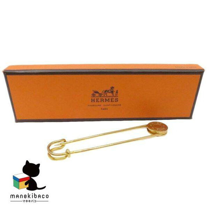 楽天市場】エルメス HERMES ゴールド セリエ キルトピン ブローチ 