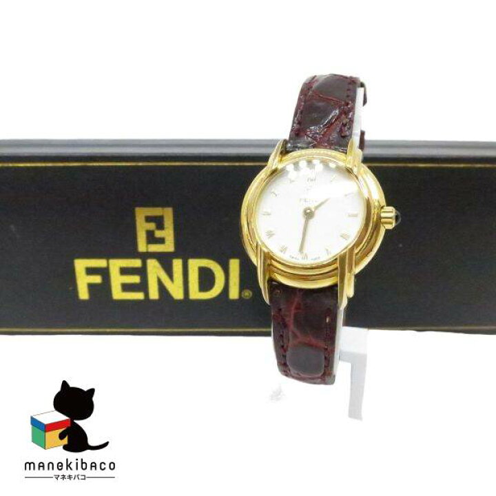 楽天市場】フェンディ FENDI ゴールド クオーツ 011-942 クロコベルト  