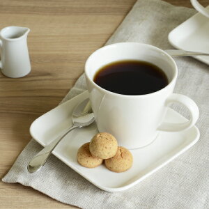 【スクエアーカップ&ソーサー】(250cc) ◎アウトレット