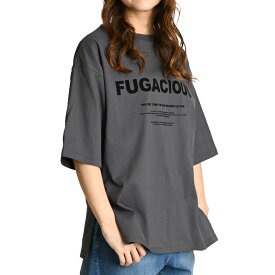 ロゴ Tシャツ レディース 半袖 ロゴT カットソー 半袖Tシャツ 半袖カットソー 英字 プリント ティーシャツ プルオーバー ゆったり オーバーサイズ 大きいサイズ トップス クルーネック 丸首 無地 プリントTシャツ 撥水 速乾 前後 2way スリット 綿