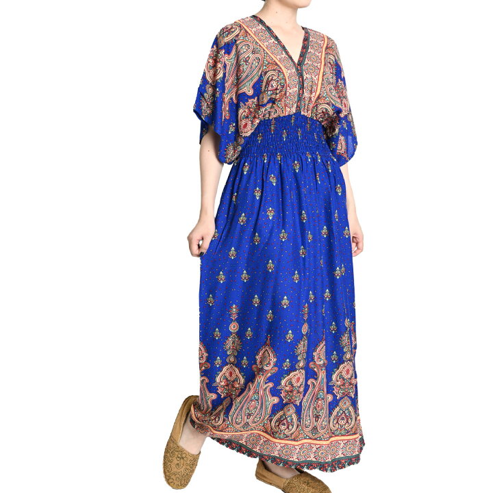 楽天市場】ワンピース 春 夏 秋 レディース 半袖 ロング マキシ丈  