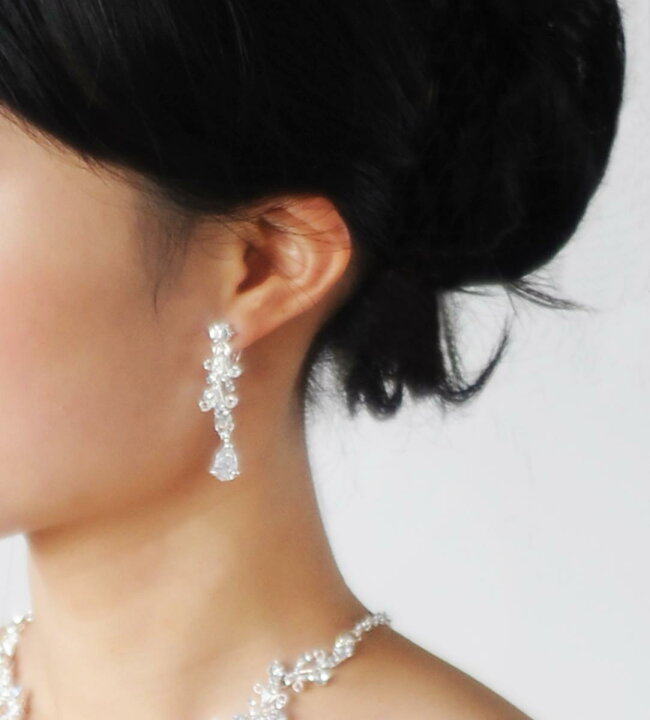 楽天市場】ティアラ ネックレス ピアス 3点セット ウエディング 