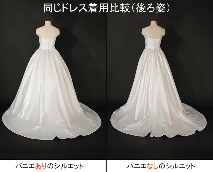 楽天市場】パニエ ボリューム 大人 白 ロング プリンセスライン 