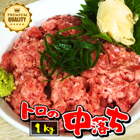 【たっぷり1キロ】トロの中落ち（ネギトロ） 1kg 使いやすい小分けパッキング（ 鮪 まぐろ マグロ ネギトロ丼 刺身 おつまみ 晩酌 家飲み 宅飲み お祝い 海鮮丼 すき身 食育 記念日 パーティー ファミリー 鮮度抜群 DHA EPA 仕入れ ）