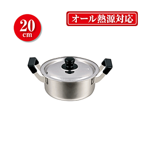 パール金属 NEWだんらん ステンレス製 IH対応 両手鍋 20cm HB-1792 (鍋