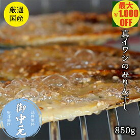 ＼マラソン期間中 最大1,000円OFF／＼お中元に／国産 無着色イワシみりん 850g 【送料無料】真イワシ みりん干し イワシ 下関産 グルメ ご飯のお供 おつまみ こだわりの 冷凍 お土産 老舗 お得 お取り寄せ まとめ買い お取り寄せグルメ