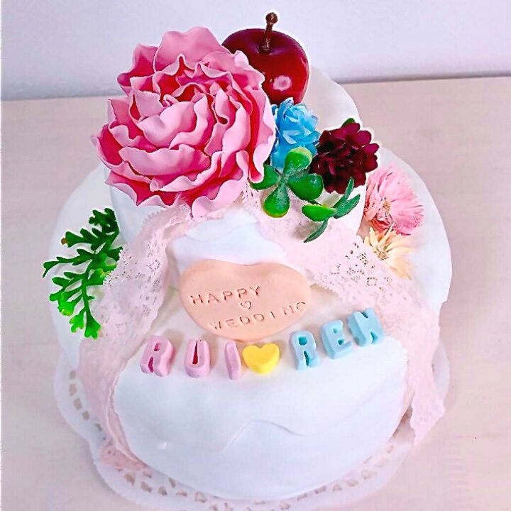 楽天市場 クレイケーキ ナチュラル 写真小物 インテリア 雑貨 小さい ケーキ インスタ フォトブース 月齢 誕生日 ウェディング 結婚 記念写真 おしゃれ かわいい バースデー 祝い 誕生日祝い ギフト 置物 クレイアート 樹脂粘土 プレゼント ハンドメイド 手作り Lulu