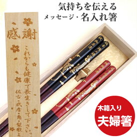 【スーパーSALE10％OFF！】 父の日 開運 箸 龍 大 お祝い 祝い 祖父母 お箸 黒 木婚式 食洗機対応 誕生日 プレゼント 入り セット 還暦 名前 名入れ ネーム 60歳 縁起 木箱 箸セット 刻印 赤 両親 夫婦箸 お揃い 銀婚式 金婚式 金 箸 ペア 名入り