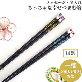 【スーパーSALE10％OFF！】 国旗 アメリカ 日本 洋風 一膳 お祝い 祝い 母 お箸 誕生日 名前入り プレゼント 20代 名前 名入れ シンプル 女性 記念日 送料無料 就職 贈り物 家族 誕生日祝い 海外 退職 30代 文字入れ 父 かわいい 男性 新生活 箸