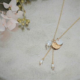 ゴールド ネックレス Y字 白 タヒチ ケシ真珠 ブラックパール 金属アレルギー ハワイ 20代 30代 40代 50代 真珠 ネックレス パール ギフト プレゼント マティラ 黒蝶 チェーン 南洋 ケシパール 揺れる 人気 y字ネックレス 誕生石 フランス