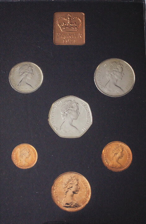 楽天市場】Proof 6枚Set 1971年 イギリス エリザベス2世女王 UNC 未 