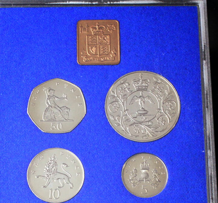 楽天市場】Proof 7枚Set 1977年 即位25周年 イギリス エリザベス2世 