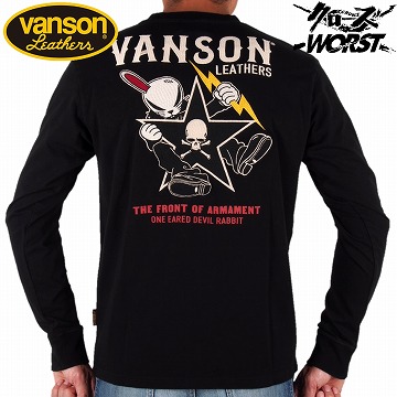 楽天市場】【VANSON バンソン】ロンT 長袖Tシャツ〔クローズ WORST