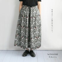 楽天市場】キュロット パンツ（柄花・植物）（ボトムス｜レディース  