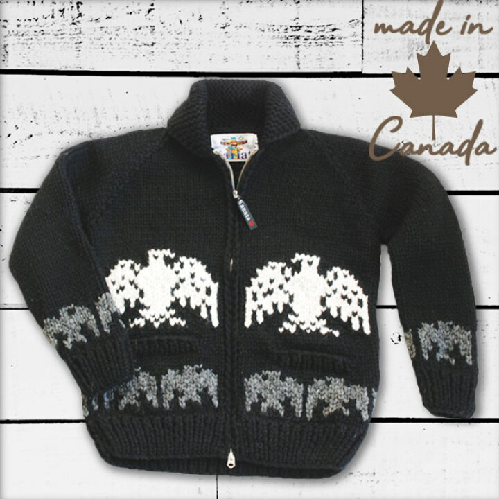 楽天市場】【 送料無料 】 カナダ製 カナタ カウチンセーター メンズ  
