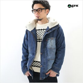 grn ジーアールエヌ ボアフードカバーオール メンズ 秋冬用 M L 服