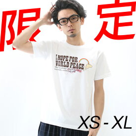 Tシャツ メンズ レディース 半袖 ファッション トップス 綿 おもしろ オリジナル ロゴ アメカジ キレイ目 カジュアル デザイン 通販 白 黒 ペアルック 限定 おしゃれ シンプル プリント メッセージ 男女兼用 サイズ 服 春 夏 WORLD PEACE